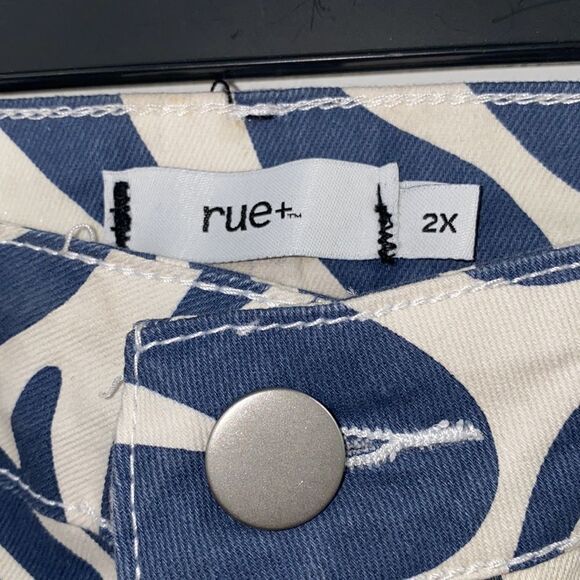 Super Cute Plus Size Blue Groovy Jeans - NWT💙🤍 - Picture 6 of 8